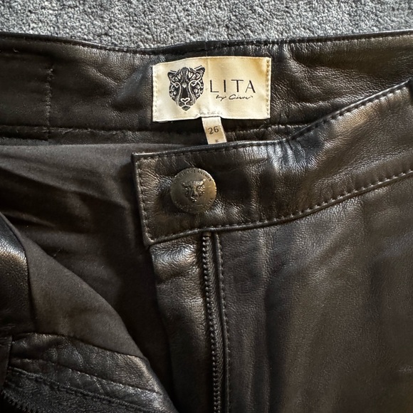 LITA by Ciara Leather Pants - Picture 4 of 6